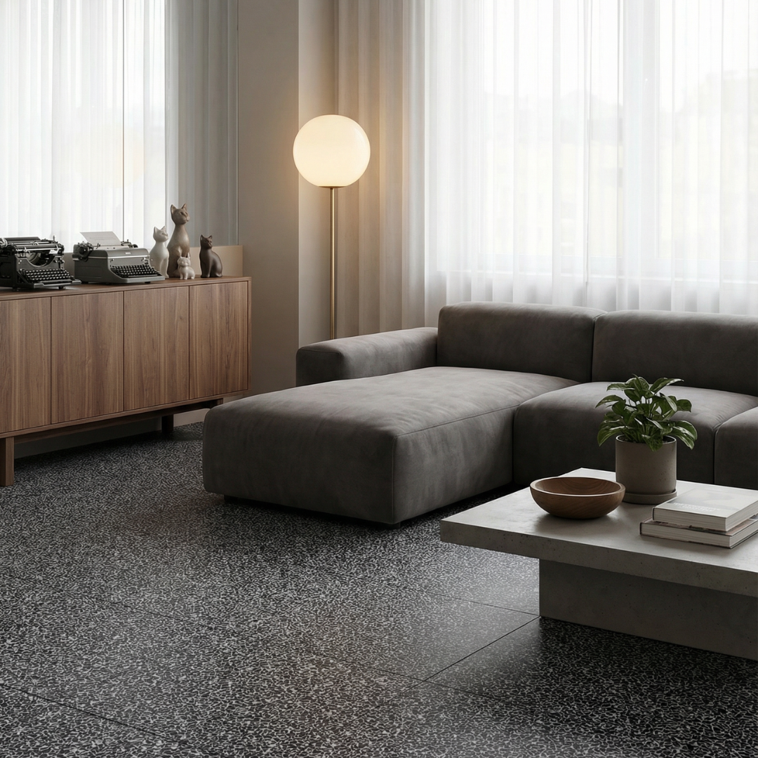 Eco-Terr® Tiles Bergamo Black